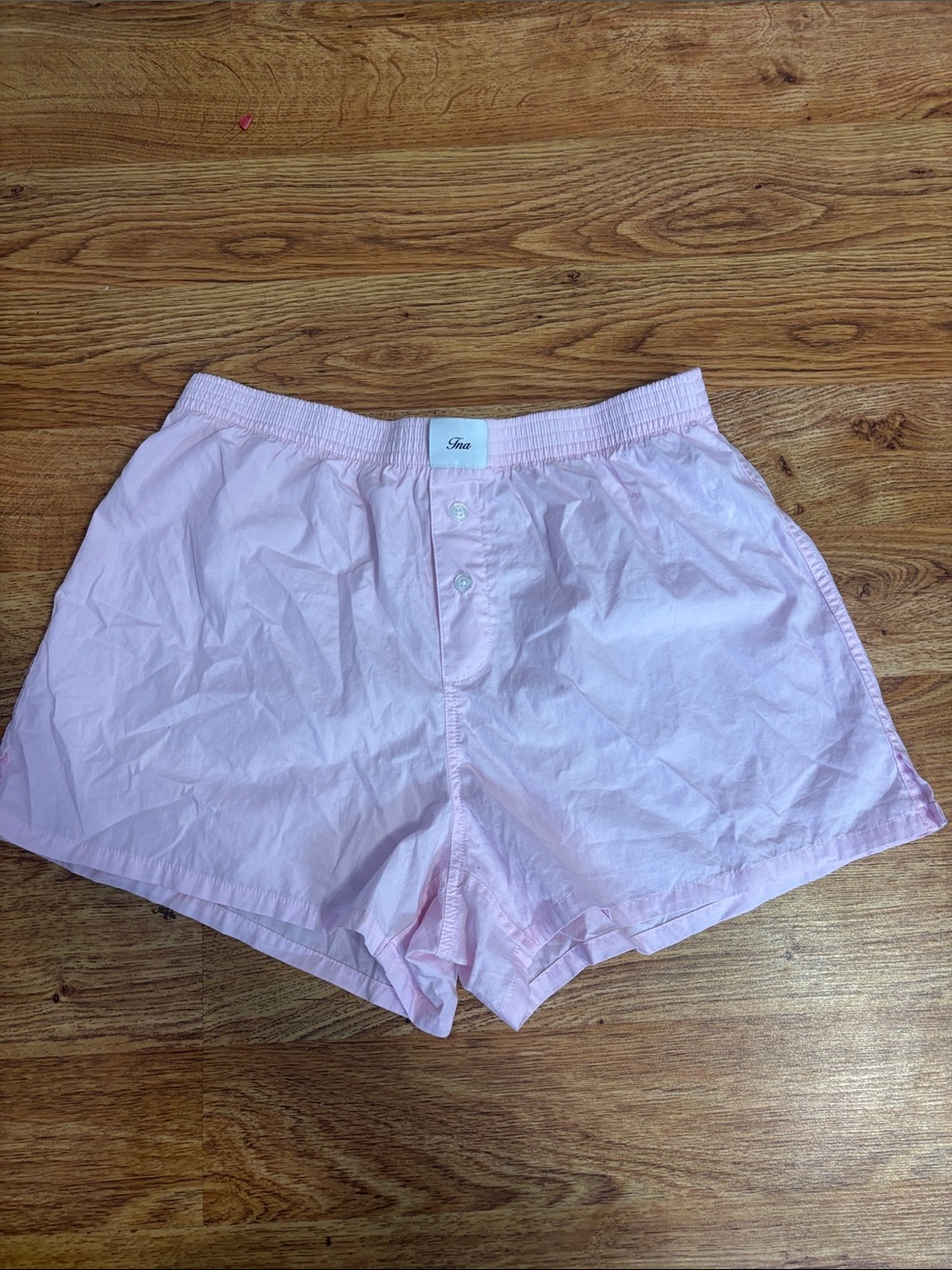 Aritzia Light Pink Button-Front Lounge Shorts